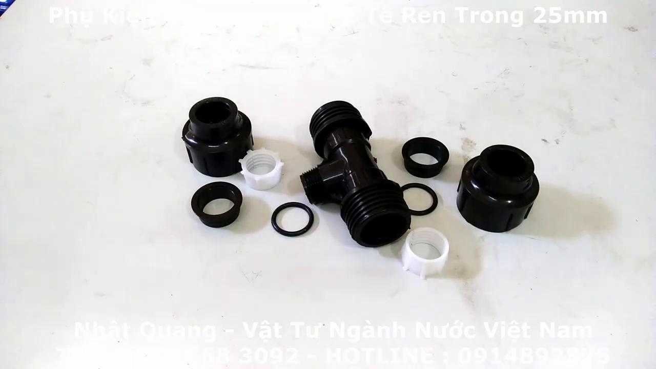 Tê HDPE Ren Ngoài 25mm Phụ Kiện Ống Nhựa HDPE Nối Gioăng
