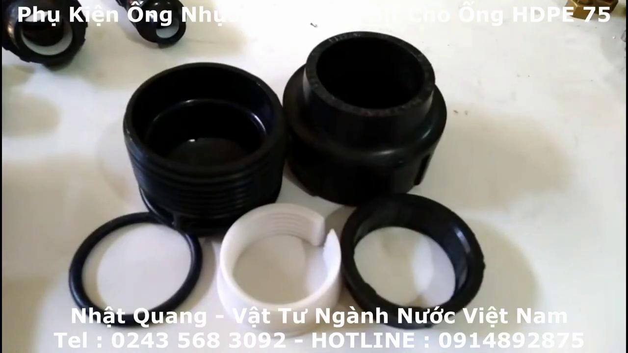 Nút Bịt Cho Ống Nhựa HDPE 75mm Phụ Kiện Ống Nhựa HDPE Nối Gioăng HDPE Fitting