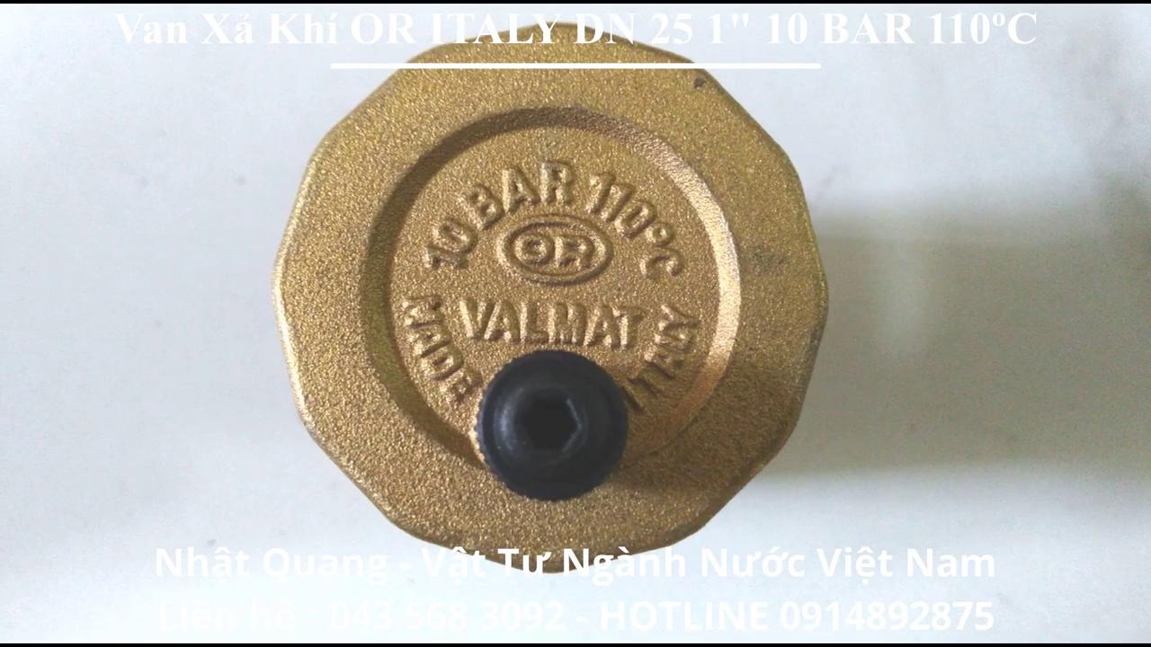 Van Xả Khí OR ITALY DN 25 1" 10 BAR